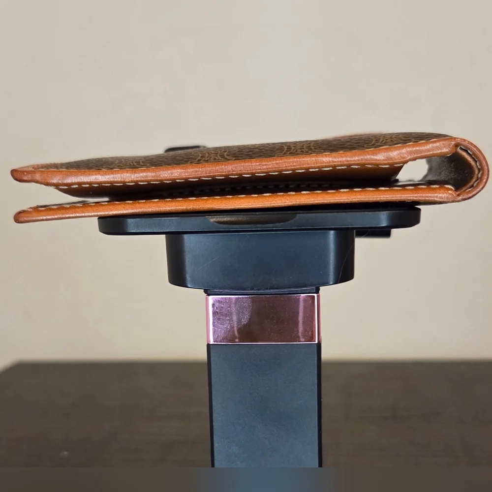 Celine Macadam Canvas Bi-Fold Wallet Brown Tan Vintage Entrupy COA - Picture 6 of 11